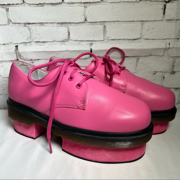 Buffalo + Solestruck Shoes - RARE Buffalo + Solestruck Pink Club Kid Platform Shoes Retro HTF SZ 39